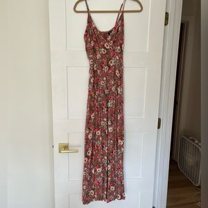 Lulus maxi spaghetti strap dress XS